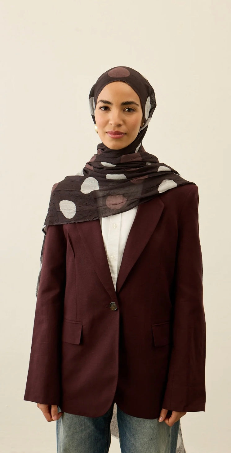 Polka Dot Pattern Aya Crash hijab