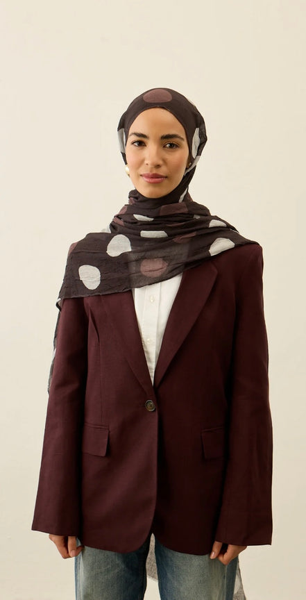 Polka Dot Pattern Aya Crash hijab