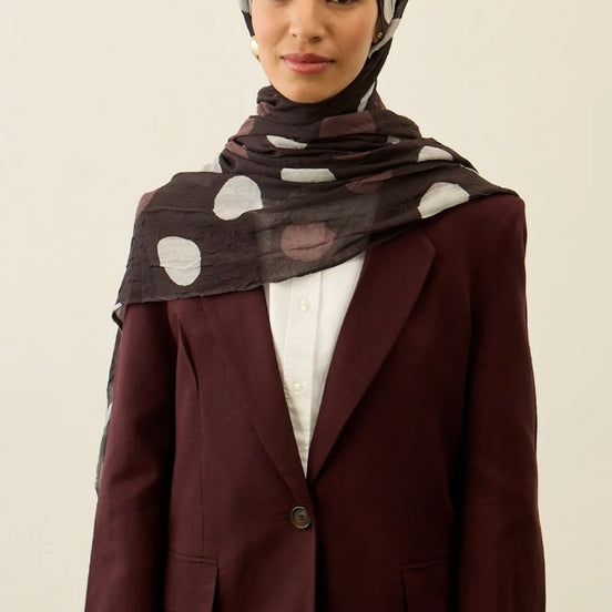 Polka Dot Pattern Aya Crash hijab