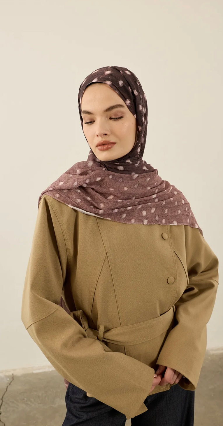 Deer Inspired Print Hijab