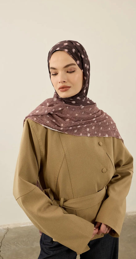 Deer Inspired Print Hijab