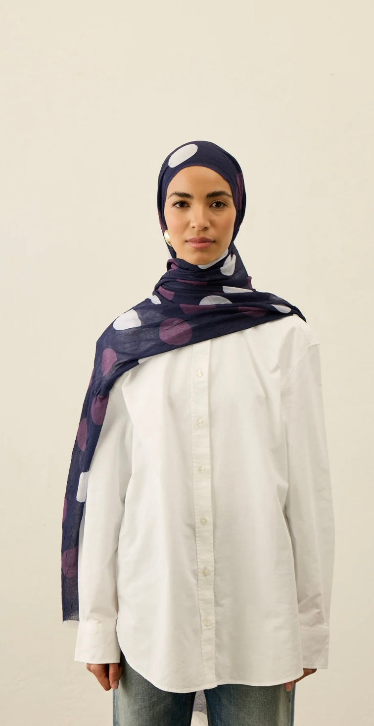 Polkadot Pattern Aya Crash hijab