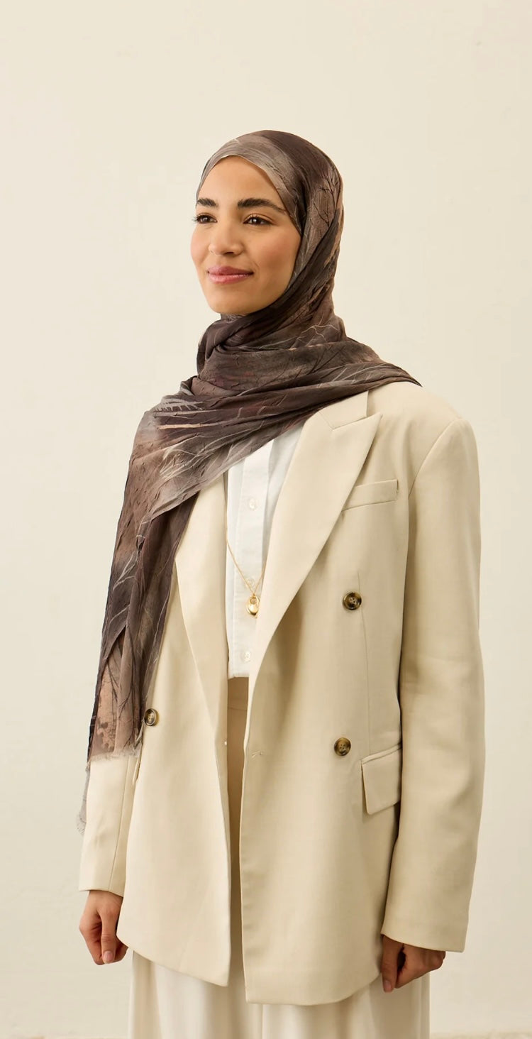 Silhouette Pattern Aya Crash hijab