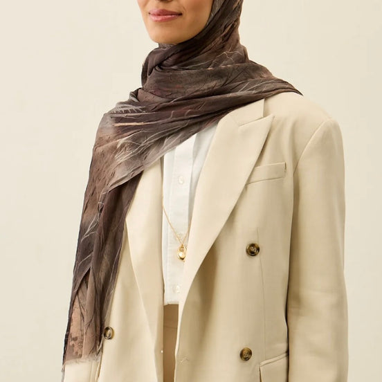 Silhouette Pattern Aya Crash hijab
