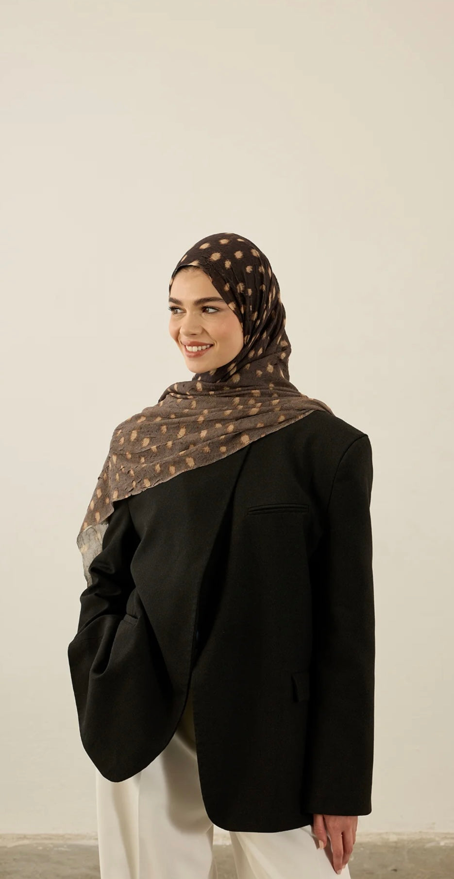 Deer Inspired Print Hijab