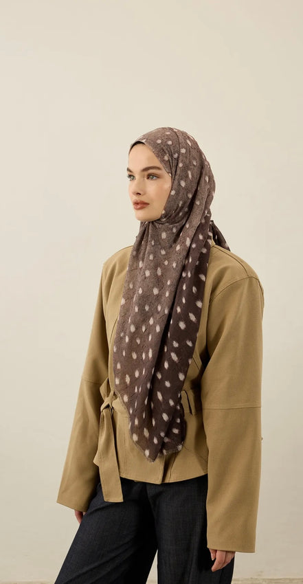 Deer Inspired Print Hijab