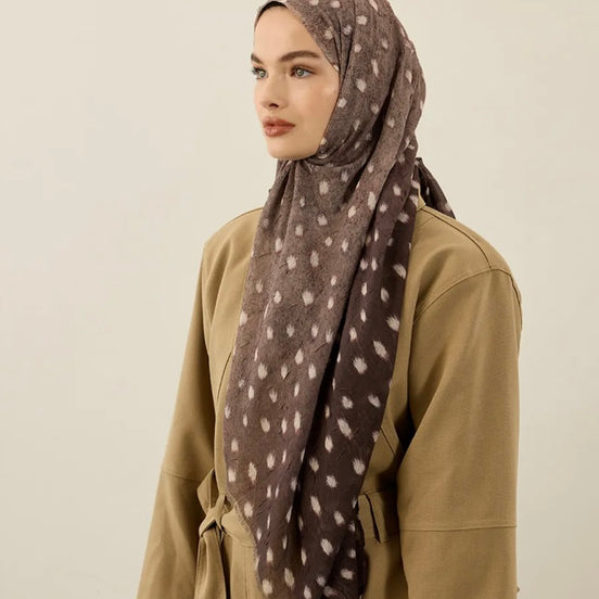 Deer Inspired Print Hijab