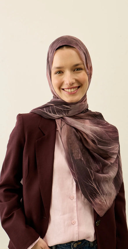 Silhouette Pattern Aya Crash hijab