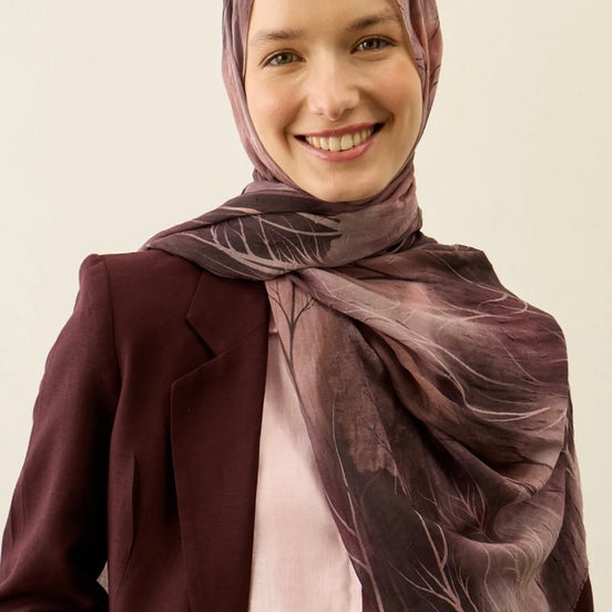 Silhouette Pattern Aya Crash hijab