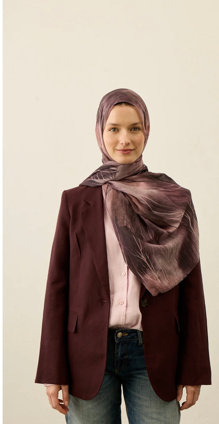 Silhouette Pattern Aya Crash hijab