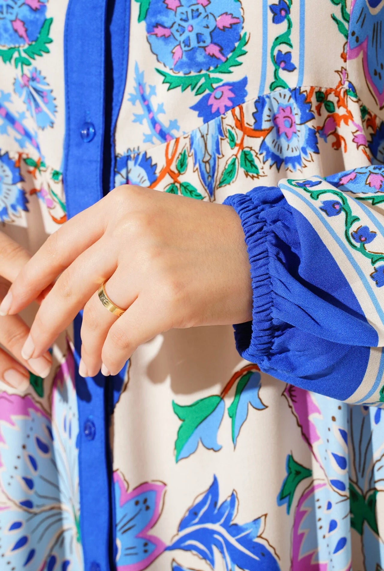 Summer Floral Patterned Hijab Dress