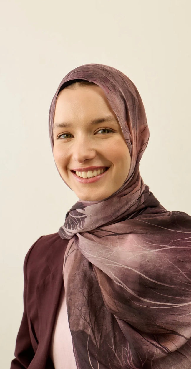 Silhouette Pattern Aya Crash hijab