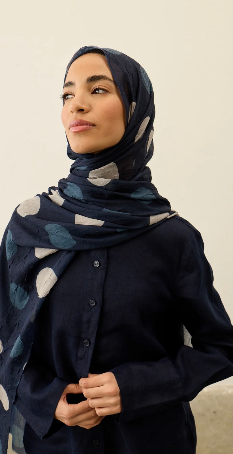 Polka Dot Pattern Aya Crash hijab