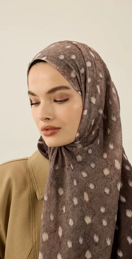Deer Inspired Print Hijab
