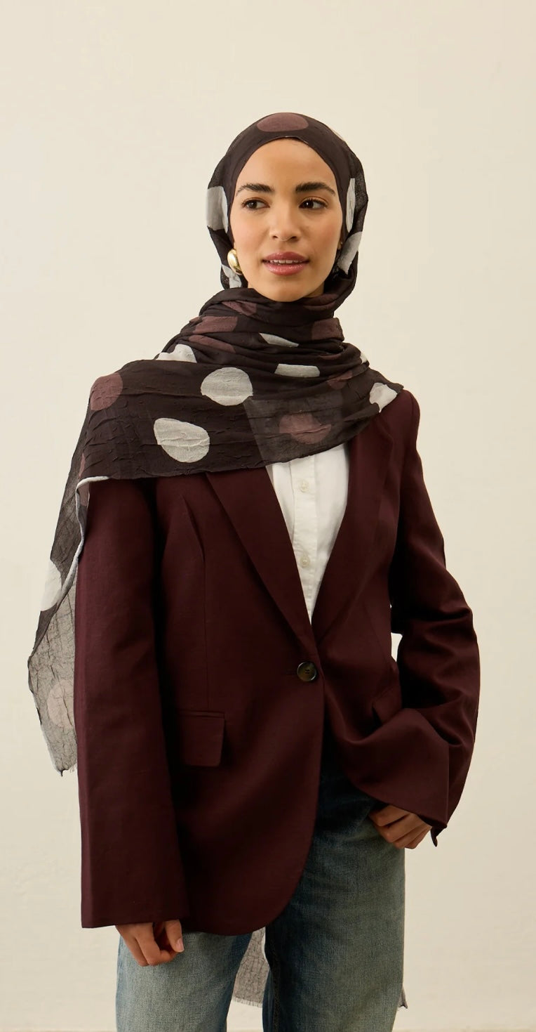 Polka Dot Pattern Aya Crash hijab