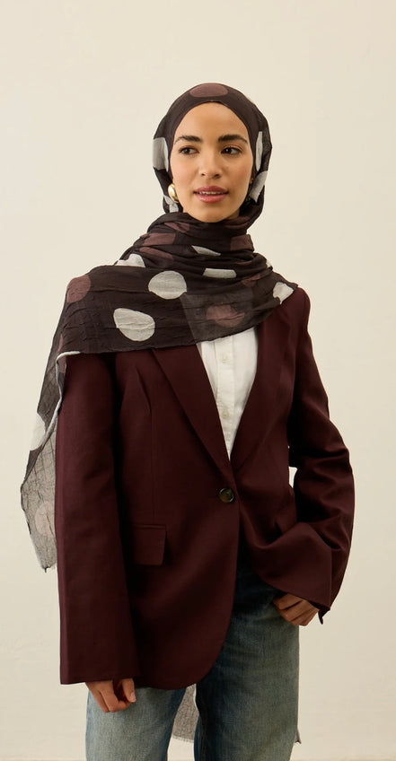 Polka Dot Pattern Aya Crash hijab