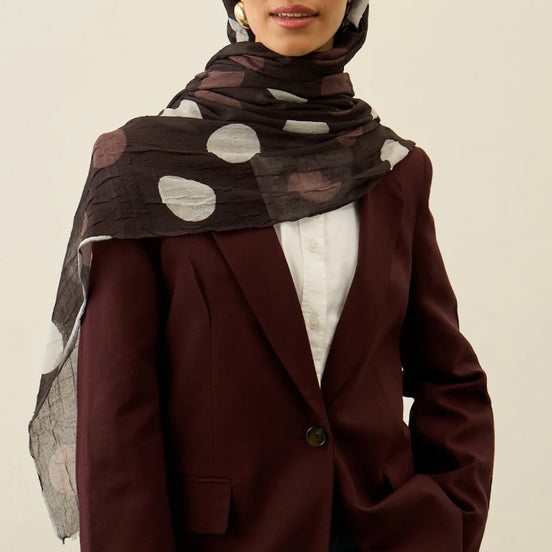Polka Dot Pattern Aya Crash hijab