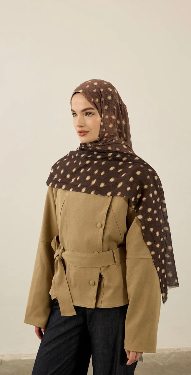 Deer Inspired Print Hijab