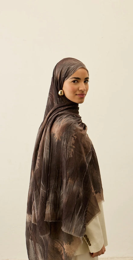 Silhouette Pattern Aya Crash hijab