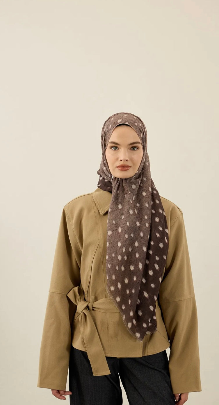 Deer Inspired Print Hijab