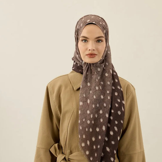 Deer Inspired Print Hijab