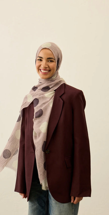 Polka Dot Pattern Aya Crash hijab