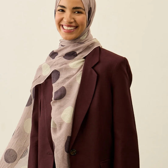 Polka Dot Pattern Aya Crash hijab