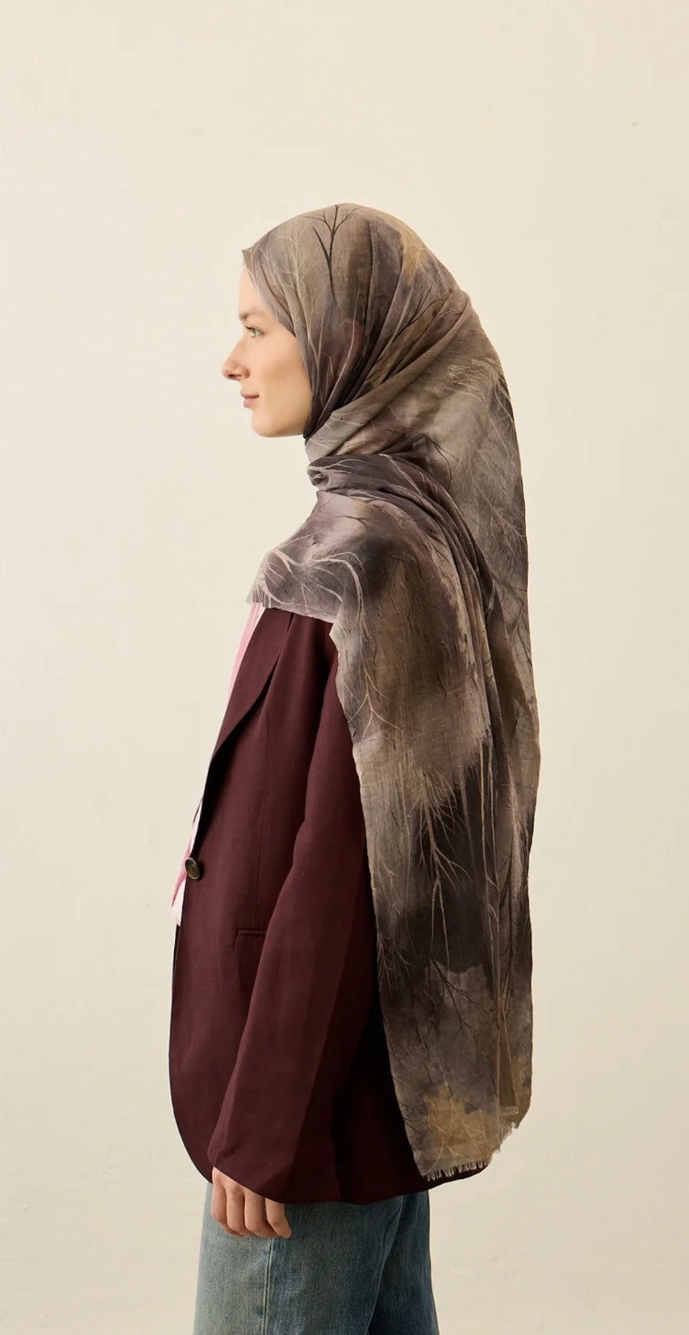 Silhouette Pattern Aya Crash hijab