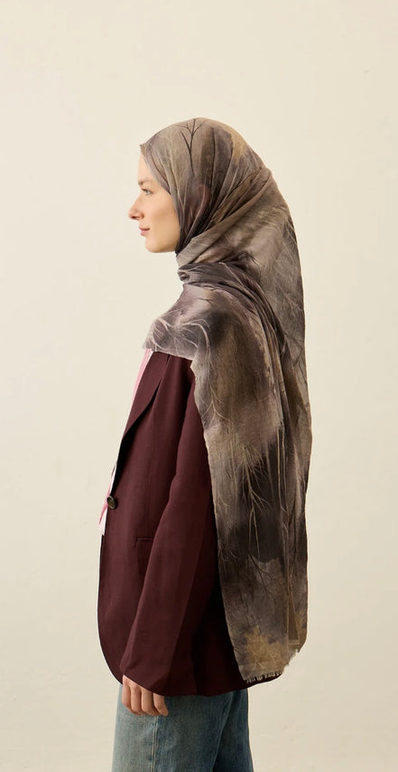 Silhouette Pattern Aya Crash hijab