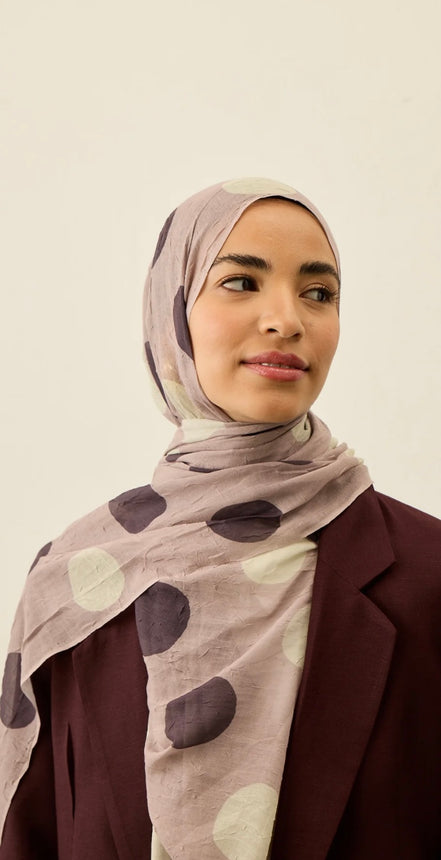 Polka Dot Pattern Aya Crash hijab