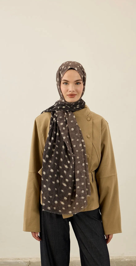 Deer Inspired Print Hijab