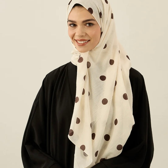 Polka dot hijab