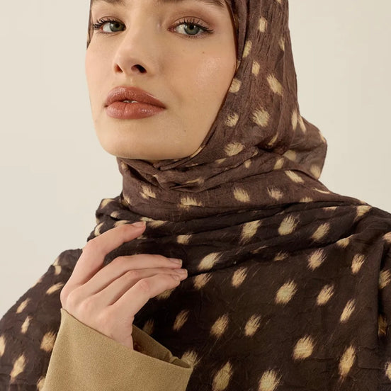 Deer Inspired Print Hijab