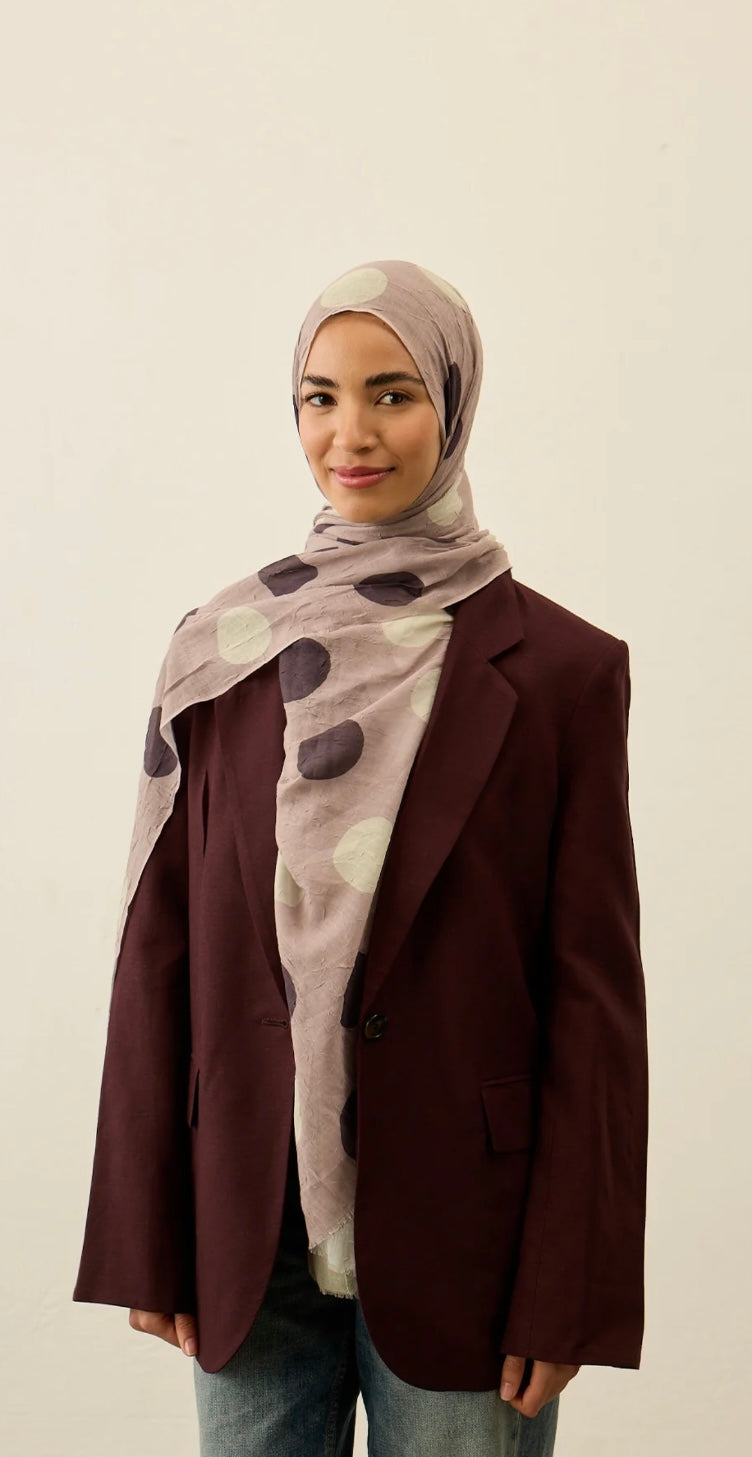 Polka Dot Pattern Aya Crash hijab