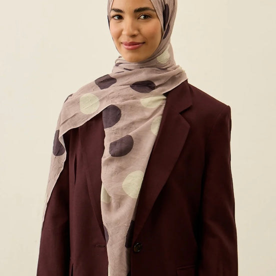 Polka Dot Pattern Aya Crash hijab