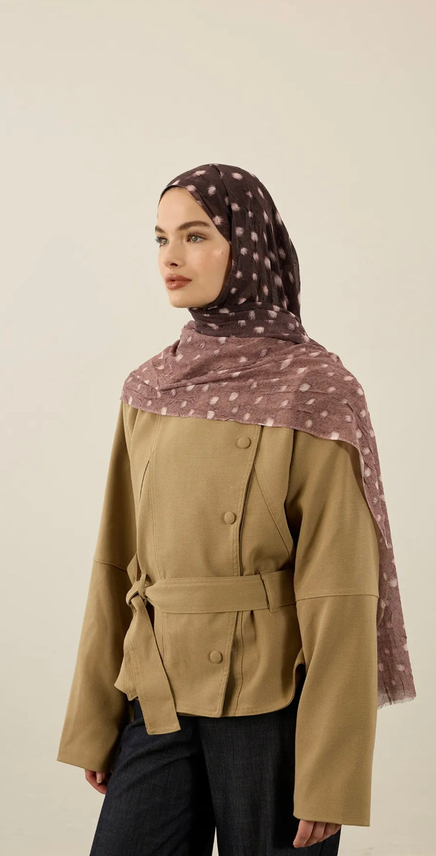 Deer Inspired Print Hijab