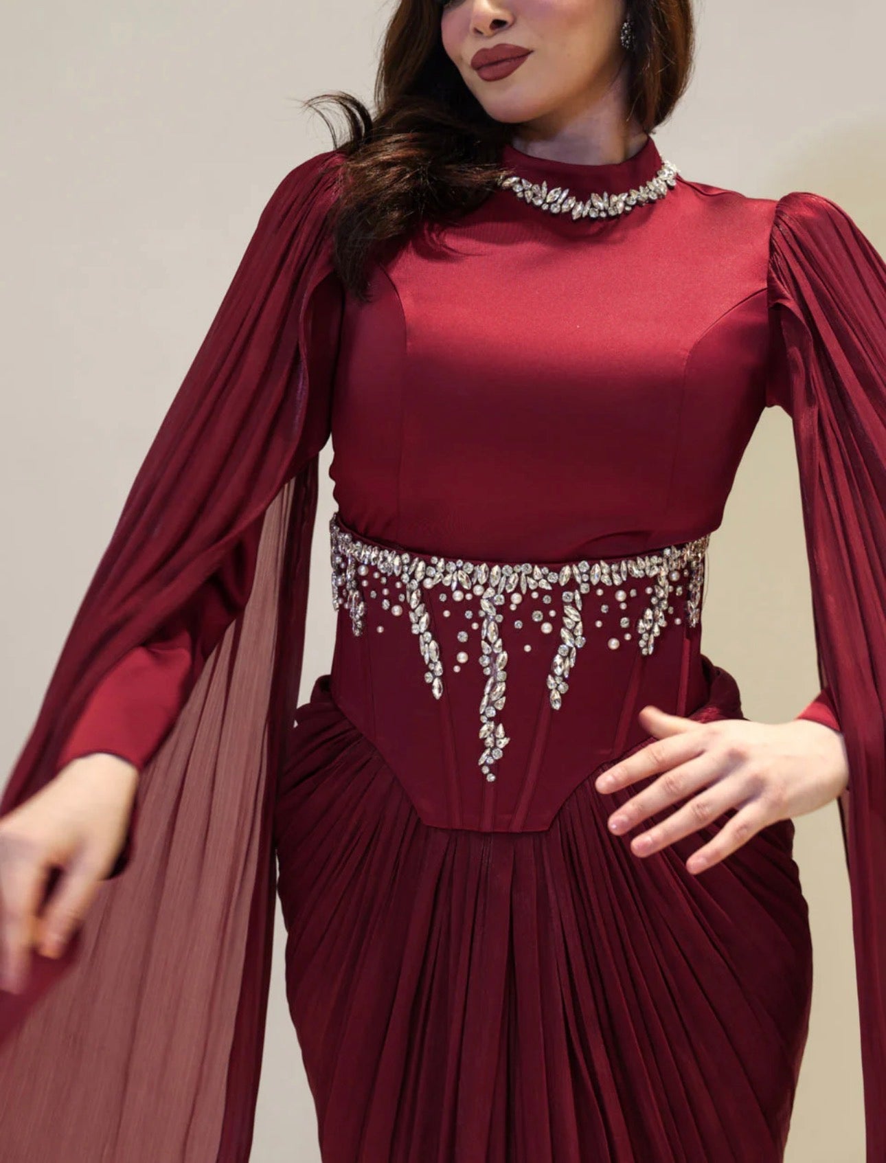 Royal Whisper Hijab Evening Dresses