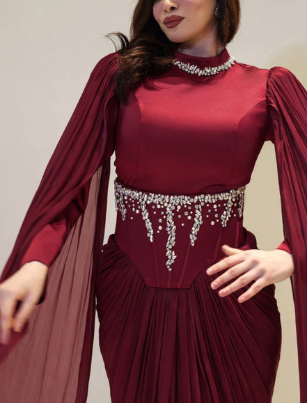 Royal Whisper Hijab Evening Dresses