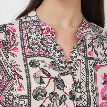Summer Floral Patterned Hijab Dress