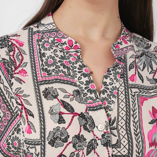 Summer Floral Patterned Hijab Dress