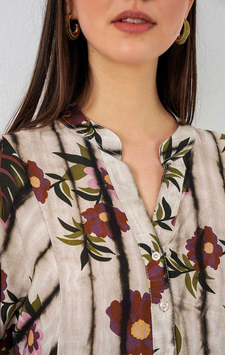 Summer Floral Patterned Hijab Dress