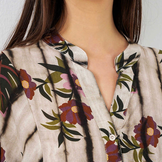 Summer Floral Patterned Hijab Dress