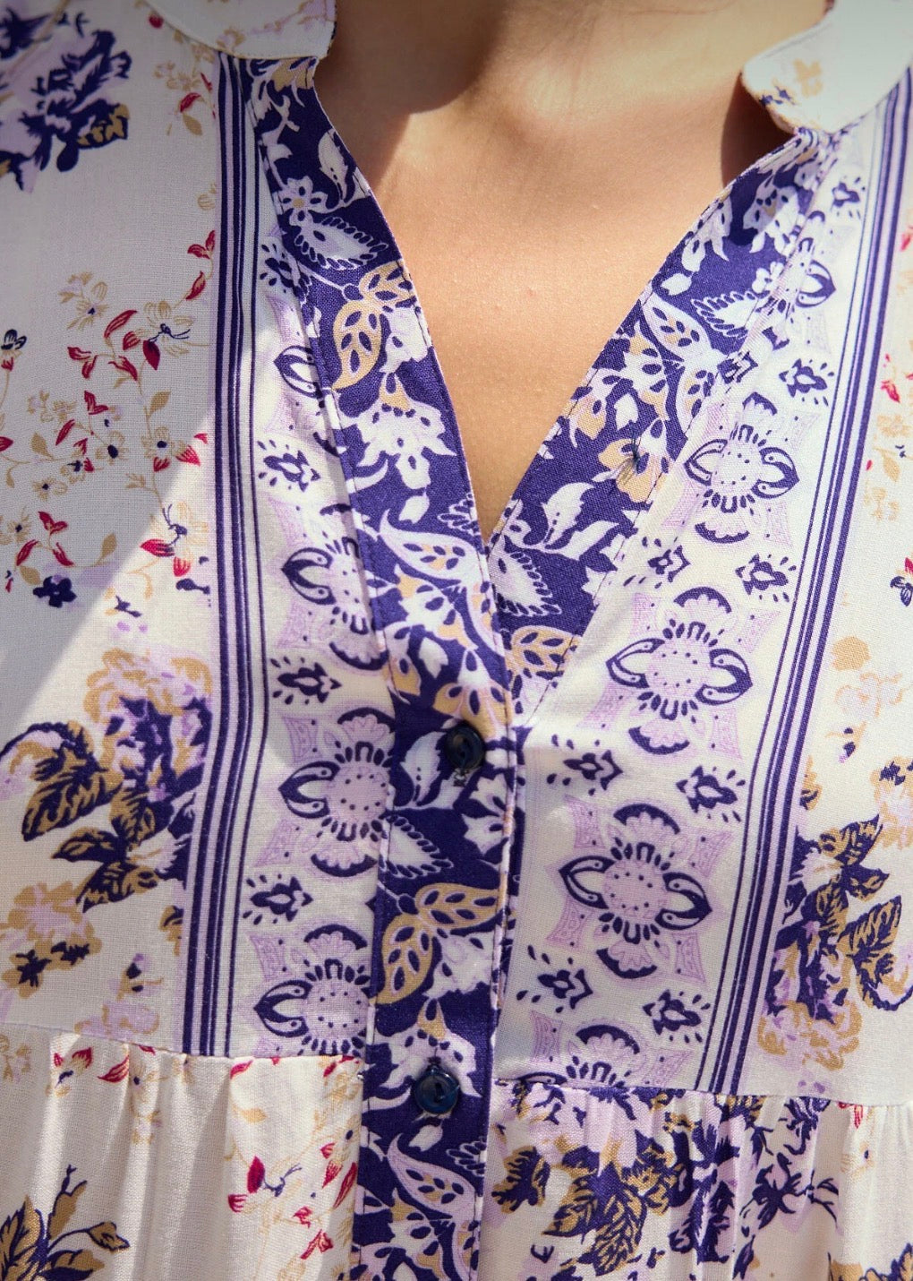 Summer Floral Patterned Hijab Dress